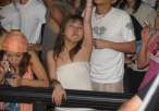 What rock band is she cheering for.jpg