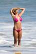 Lisa Rinna  sports a hot pink bikini while on the beach in Malibu. Aug 22, 2010 (5).jpg
